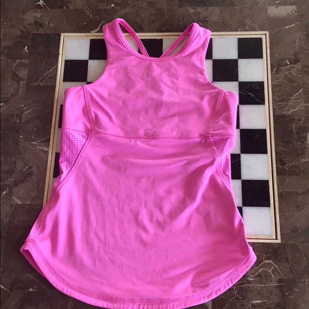 Ivivva/Pink Workout Tank/Colorful Straps